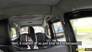 Fake taxi cabbie living out his wildest backseat fantasy fuck today!