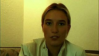 two gorgeous german teens rub clits on camera first time