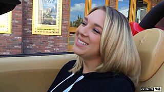 I can't believe how Brooke Wylde, that busty blonde with natural tits and a curvy big ass, goes wild on Mike Hunts cock, piercing and all