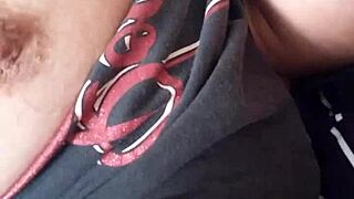 I am soo horny, masturbating my small tits till orgasm