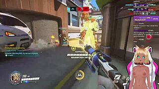 lewdneko the vtuber plays overwatch and gets spanked in part 2