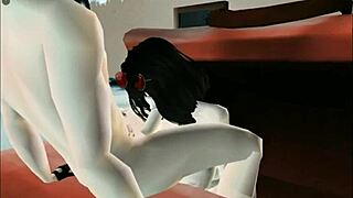 See the eroticism of anime porn with 3D model katsumiamane