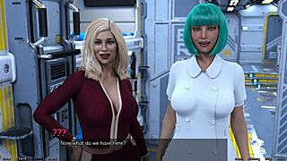 Milfs compete against teens in stranded space 3d cartoon.