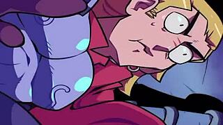 vampire sucking cum in hentai anime 😈