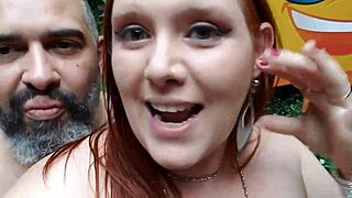 Wild Ménage at Nudist Party in Swing House with Redhead BBW