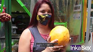 Katy, a Beautiful Venezuelan, Sells Fruit and Faces Peruvian Domination