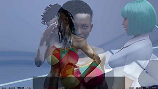 stranded in space with hot black women on my bed