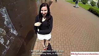 Did you see that out-of-town blonde teen get fucked bent over outside?