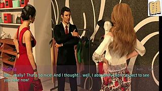 This wife and stepmother play an erotic game with big asses, tits, and teen amateurs in a naughty family setup