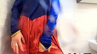 Specific Supergirl Saves the Day and Receives a Wet Orgasm in Shower