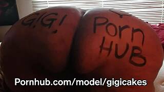 Gigi Cakes shows off her huge BBW tits