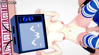 TV Woman Strips Bikini for Intense Fucking on Bed!