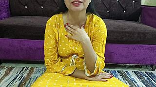 Young Indian bhabi gets naughty with her stepbrother