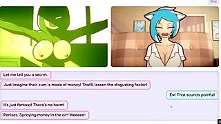 I masturbated while looking at her big tits exposed