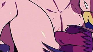 vampire sucking cum in hentai anime 😈