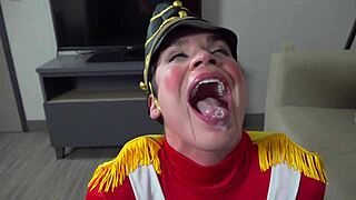 Weirdest BJ ever with female royal dragoon, totally wild