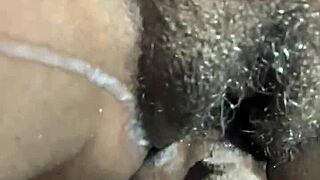 Ebony wife takes on BIG BLACK COCK for breeding