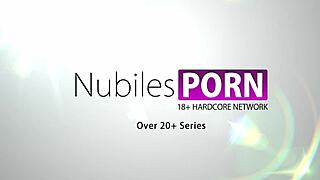 sexy snowangel anna claire clouds seduces with deepthroat. her brunette charm leads to rough cum swapping.