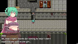 In the explorers of the abyss rpg hentai game, the cute thief begs for a huge dirty dick while getting recorded.