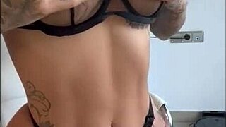 Compilation of hot lingerie and leather outfits featuring Susy Gala