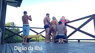 I love fucking those curvy redheads on the balcony