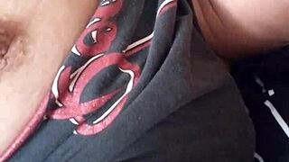 I am soo horny, masturbating my small tits till orgasm