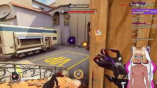 lewdneko the vtuber plays overwatch and gets spanked in part 2
