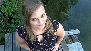 Hey, did someone spot me during this outdoor quickie?