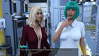 Milfs compete against teens in stranded space 3d cartoon.