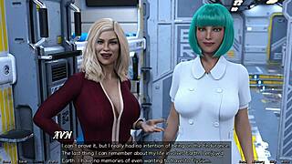 Milfs compete against teens in stranded space 3d cartoon.