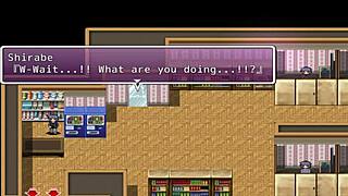 Hentai game with an innocent looking investigator and groping scenes