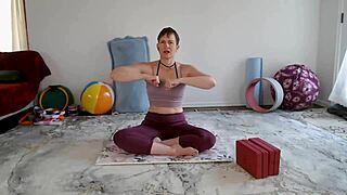 Aurora Willows' yoga class with a hint of fetish and financial domination