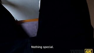 Sexy mature teacher hooks up with young man during intense classroom session. Their chemistry ignites fast