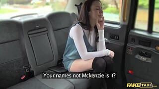 Fake taxi cabbie living out his wildest backseat fantasy fuck today!