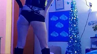 sexy webcam striptease with clothes ripping 😏