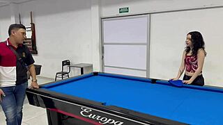 So, she asked, Can you teach me billiards? I’ll give you a PRIZE!