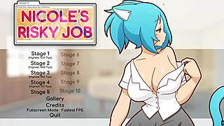 I masturbated while looking at her big tits exposed