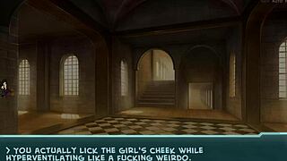 Akaburs star channel delivers Hogwarts-themed blowjob with cumshot and facial on blonde and brunette anime characters