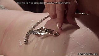 domme orders her lesbian sub to anal fuck her hard