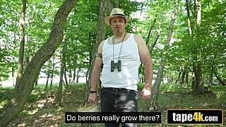 I, uh, can’t beleive I got tricked into ridin’ this huge dick in the forest!