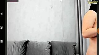 Amazing Huge Latin Natural Tits Jumping on Webcam