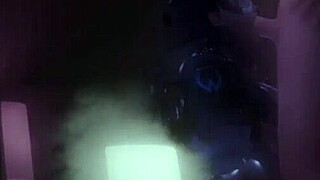 I relax at the spa with Tracer in this anime scene