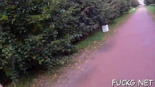 Legal teen gets picked up and nailed hard!