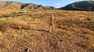 I fuck a wet pussy in the fresh air under the open sky.