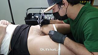 man, that tattoo artist totally seduced and banged his client with a hot creampie finish!