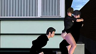 Grandpa Vigorously Pounds Thick Hips BBW Calista Roxxx DoggyStyle with Cum in Mouth.