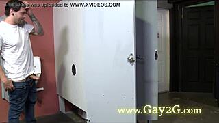 anal sexy with gay glory hole!