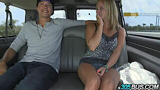 Blonde with Big Natural Tits Gets Public Creampie Action