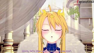 Artoria Pendragon gets POV monster fucking in 3D hentai fantasy.