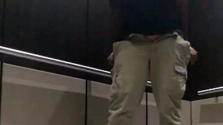 Hey, in the elevator scene, that ebony babe fingers her small tits and masturbates to a monster cum orgasm.